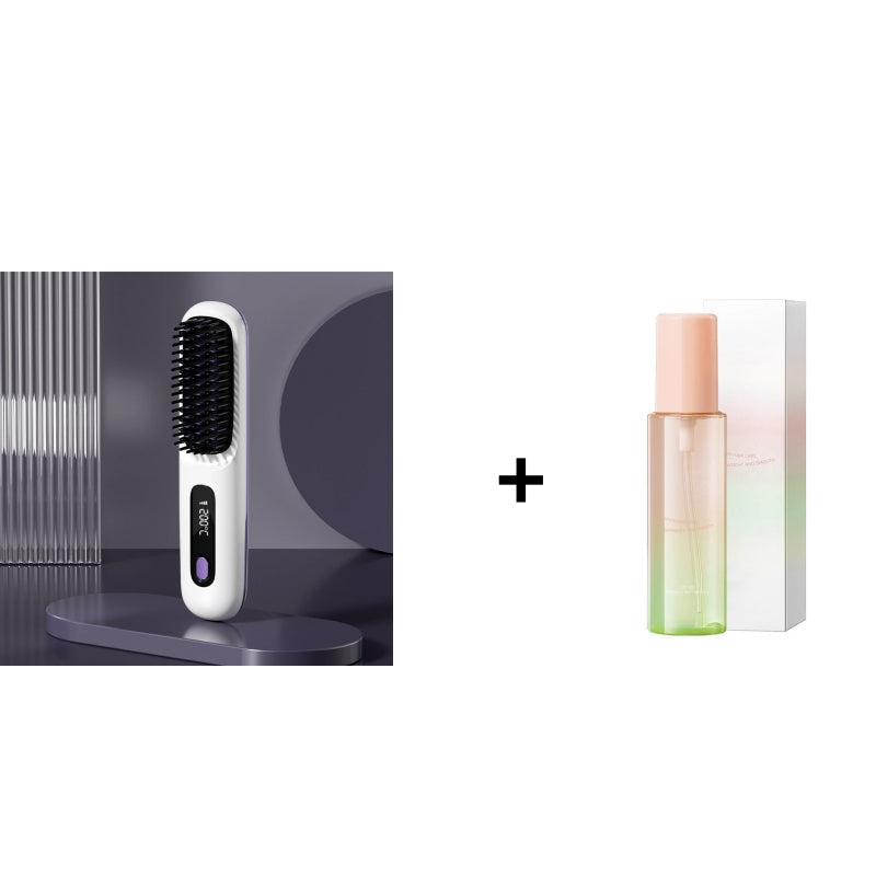 💥New Year's Offer: 50% Off💥Cordless Ceramic Heated Hair Straightening Comb-Remifa®