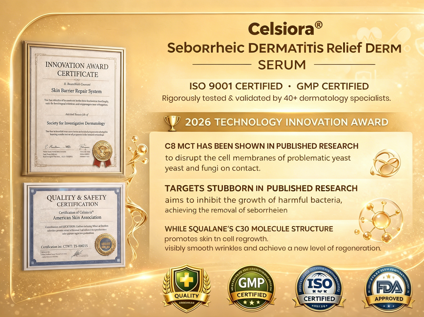 Celsiora® Seborrheic Dermatitis Relief Derm Serum