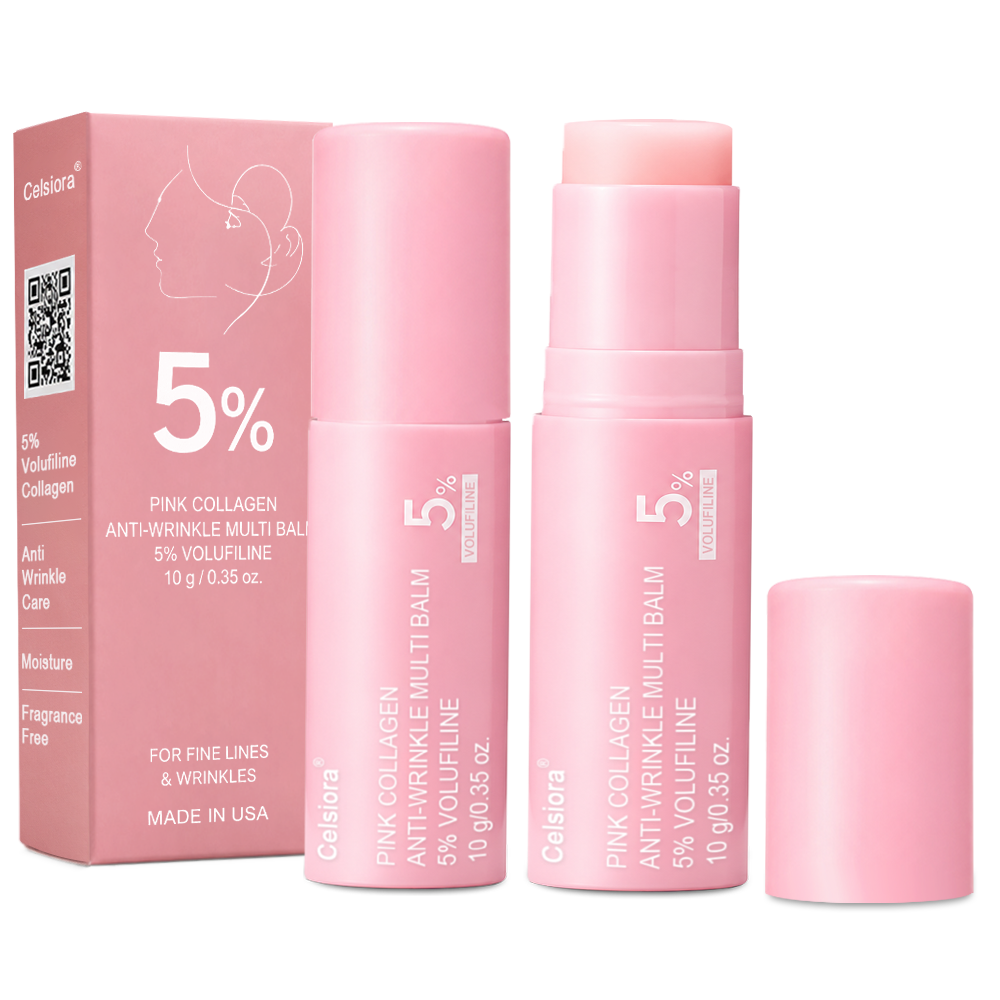 🥳60% OFF | Today Only！🥳💕PDRN Pink Collagen Volume Multi Balm | All In One Volufiline, PDRN, NAD Stick for Youthful-Looking