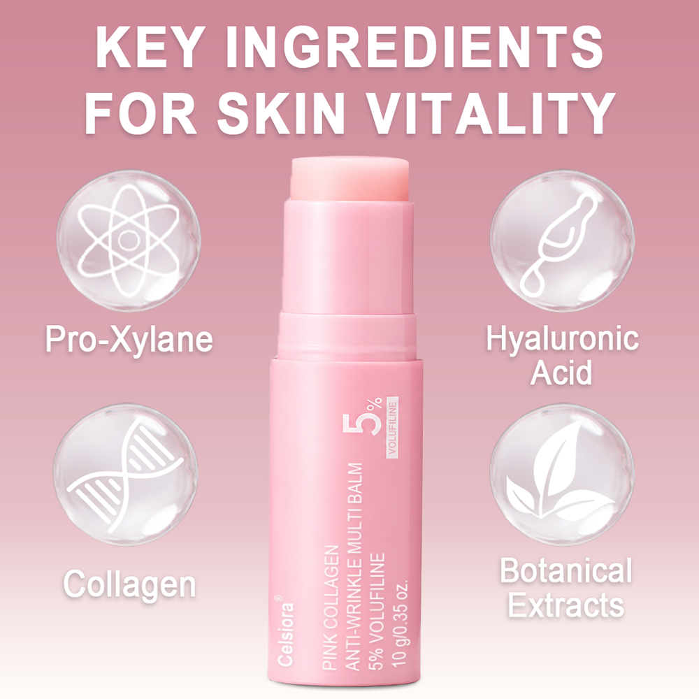 🥳60% OFF | Today Only！🥳💕PDRN Pink Collagen Volume Multi Balm | All In One Volufiline, PDRN, NAD Stick for Youthful-Looking