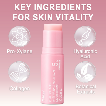 🥳60% OFF | Today Only！🥳💕PDRN Pink Collagen Volume Multi Balm | All In One Volufiline, PDRN, NAD Stick for Youthful-Looking