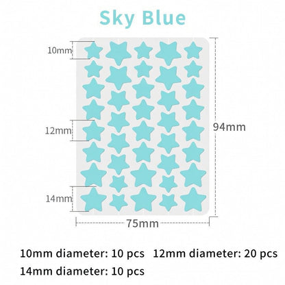 🌟Celsiora® 2-in-1 Microneedle & Hydrocolloid Star Patch | Acne, Raised Moles, Flat Warts & Skin Tags Remover | 6 Colors Pimple Patch for Face & Neck | Invisible Star Zit Stickers | 240 Count