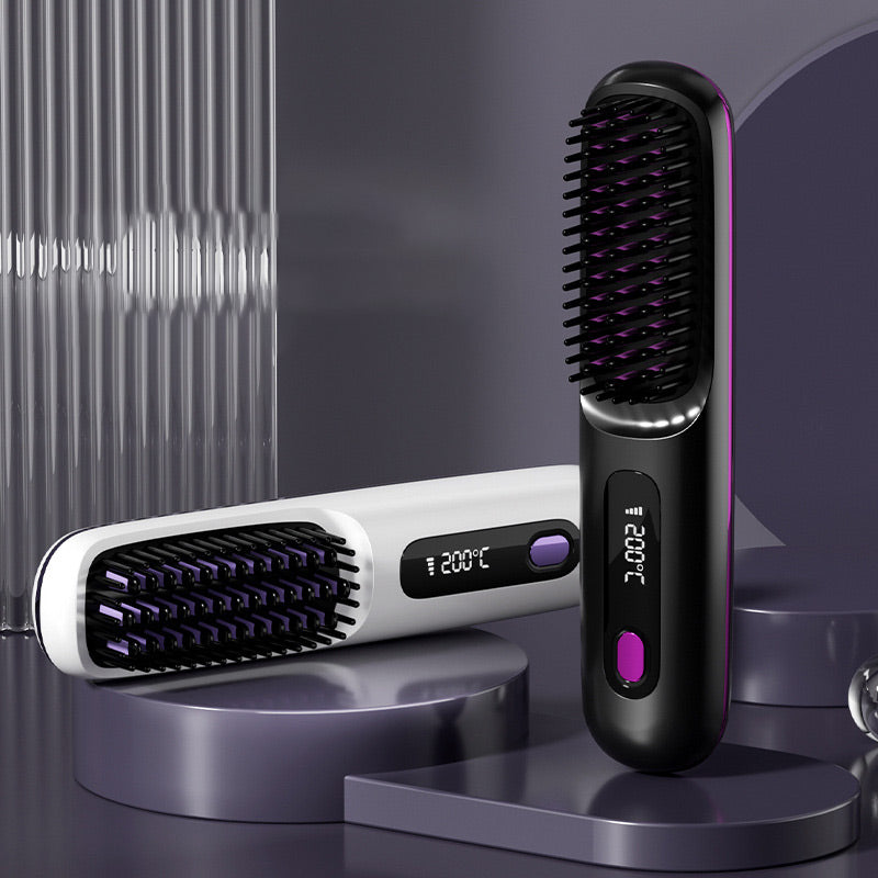💥New Year's Offer: 50% Off💥Cordless Ceramic Heated Hair Straightening Comb-Remifa®