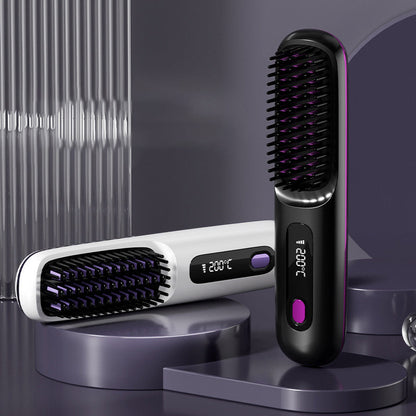 💥New Year's Offer: 50% Off💥Cordless Ceramic Heated Hair Straightening Comb-Remifa®