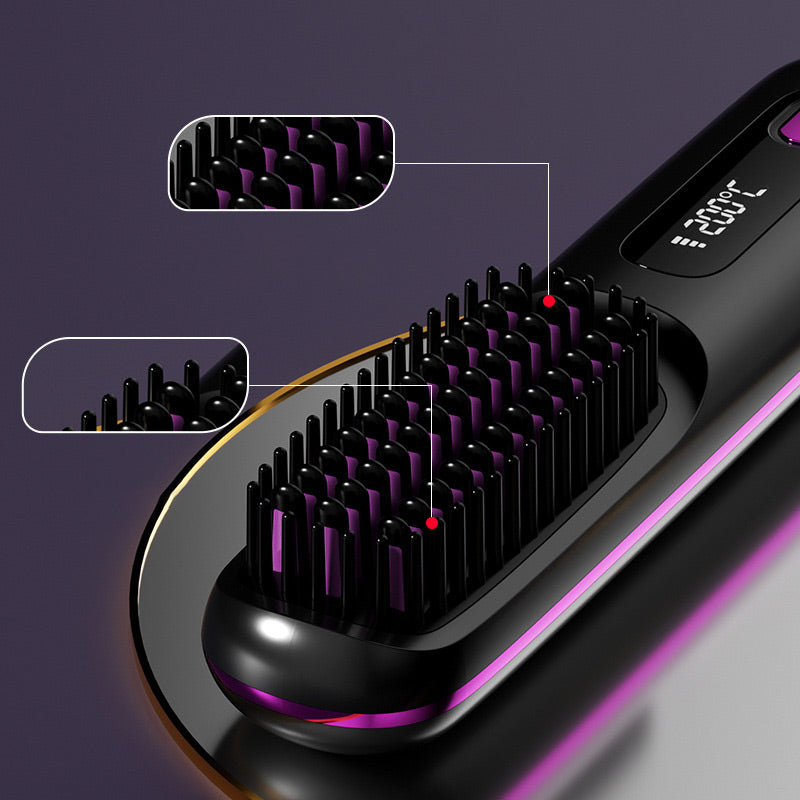 💥New Year's Offer: 50% Off💥Cordless Ceramic Heated Hair Straightening Comb-Remifa®