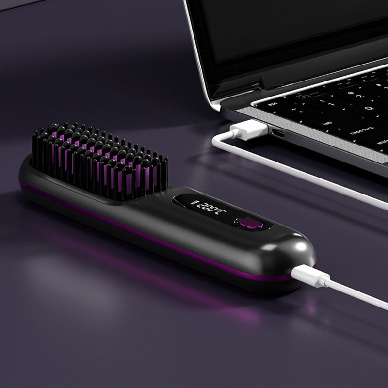 💥New Year's Offer: 50% Off💥Cordless Ceramic Heated Hair Straightening Comb-Remifa®