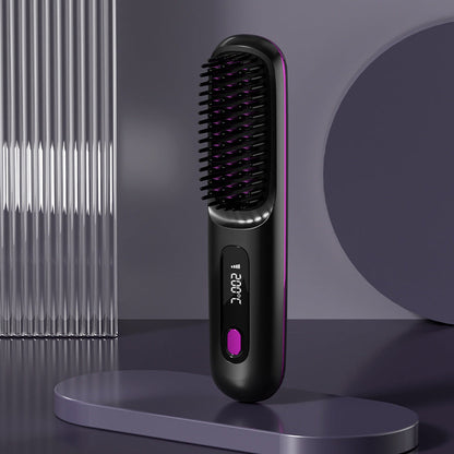 💥New Year's Offer: 50% Off💥Cordless Ceramic Heated Hair Straightening Comb-Remifa®