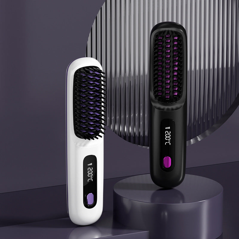 💥New Year's Offer: 50% Off💥Cordless Ceramic Heated Hair Straightening Comb-Remifa®