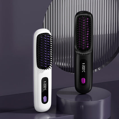 💥New Year's Offer: 50% Off💥Cordless Ceramic Heated Hair Straightening Comb-Remifa®