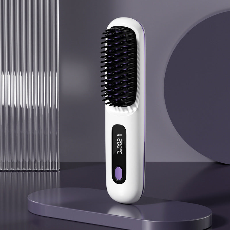 💥New Year's Offer: 50% Off💥Cordless Ceramic Heated Hair Straightening Comb-Remifa®